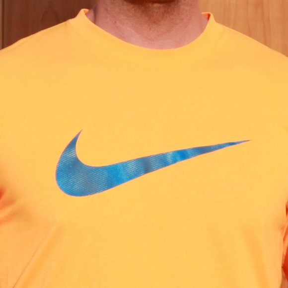 Sharp Looking Orange Nike Dri-Fit Shirt Size Medium - Picture 3 of 5